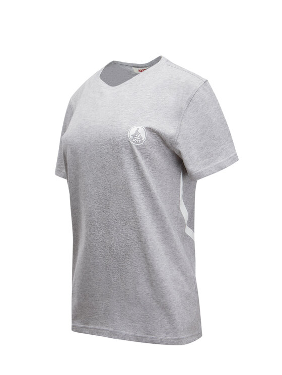 Jott Jott T-Shirt Pietro Logo Szary Regular Fit