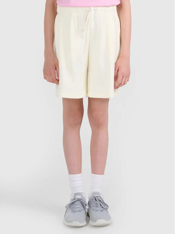 4F 4F Szorty sportowe SUMMERTIME JOY Biały Regular Fit