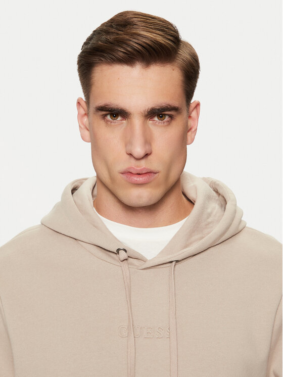 Guess Guess Μπλούζα M4BQ45 K9YH1 Μπεζ Regular Fit