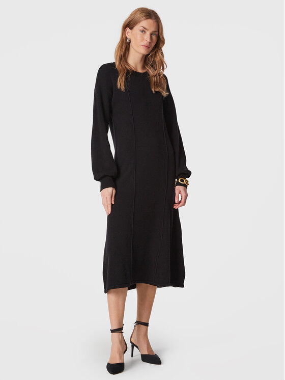 United Colors Of Benetton United Colors Of Benetton Džemper haljina 1244DV00I Crna Relaxed Fit