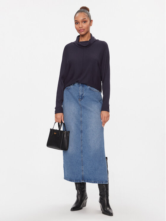 s.Oliver s.Oliver Rollkragenpullover 2136405 Dunkelblau Regular Fit