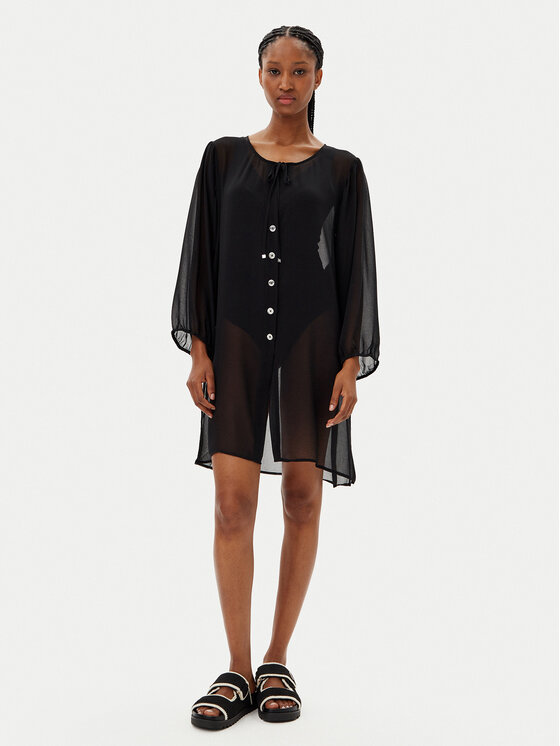 MICHAEL Michael Kors MICHAEL Michael Kors Κιμονό MM2R791 Μαύρο Regular Fit