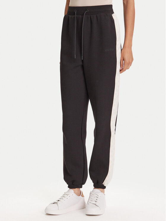 Guess Guess Pantaloni trening V5YB02 KB3P2 Negru Regular Fit