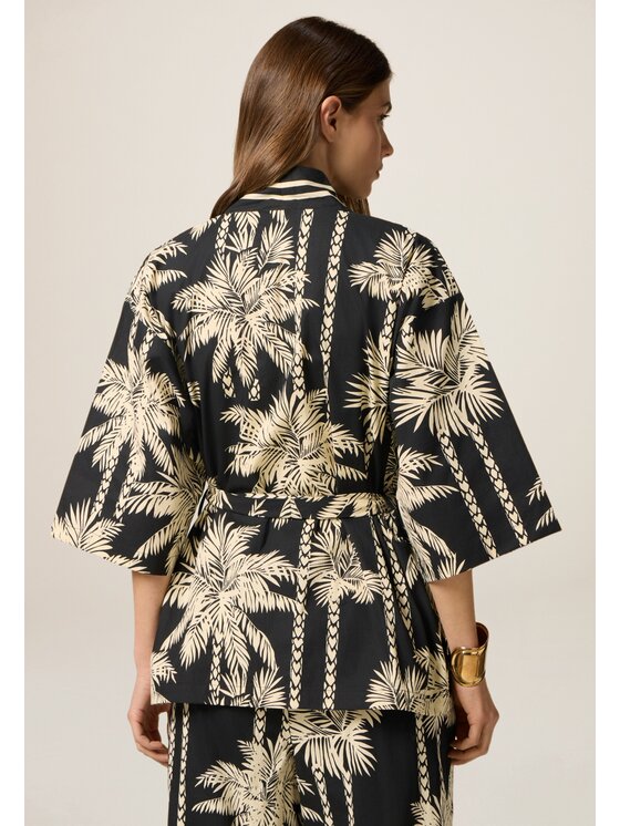 Oltre Oltre Bluzka 2466J200706N0R2 Czarny Baggy Fit