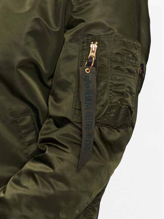 Alpha Industries Alpha Industries Kurtka bomber MA-1 156101 Zielony Regular Fit