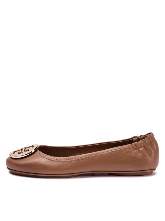 Tory Burch Tory Burch Balerini Minnie Travel Ballet With Metal Logo 50393 Maro