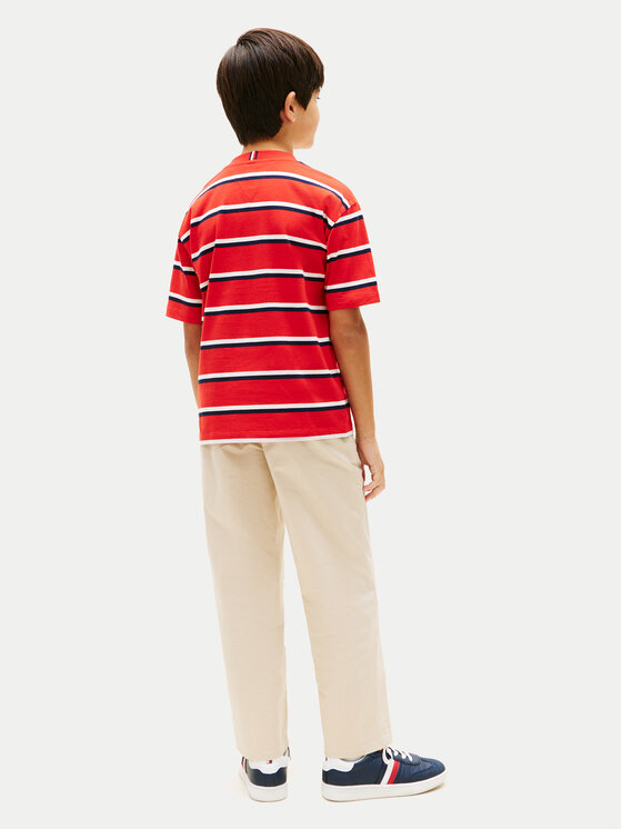 Tommy Hilfiger Tommy Hilfiger Póló Essential Flag KB0KB09646 Piros Regular Fit