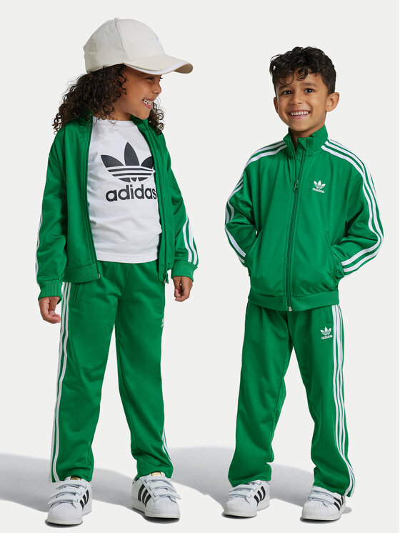 adidas Tuta adicolor Firebird IY4803 Verde Regular Fit Modivo