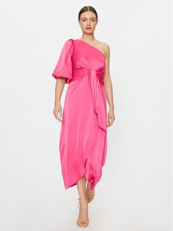 YAS YAS Kokteilinė suknelė 26031522 Rožinė Regular Fit