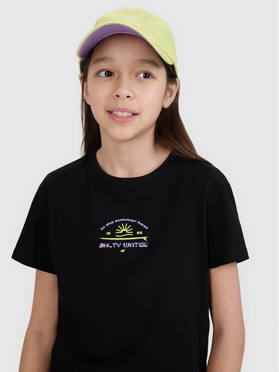 4F 4F T-Shirt SWELLS OF THE OCEAN Czarny Regular Fit