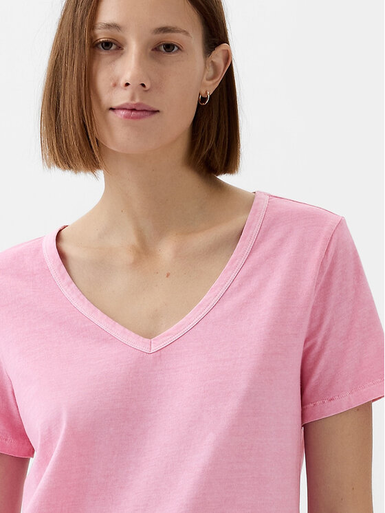 Gap Gap Тишърт 740140-67 Розов Regular Fit