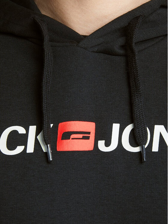 Jack&Jones Jack&Jones Džemperis Corp Old Logo 12137054 Juoda Regular Fit