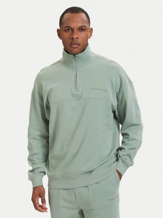 Tommy Hilfiger Hanorac Essential UM0UM03909 Verde deschis Regular Fit