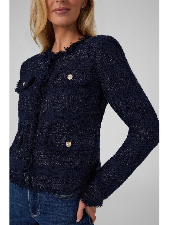 Guess Guess Bunda pro přechodné období 184246 Modrá Classic Fit