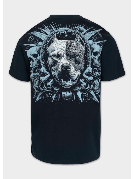 PITBULL PITBULL T-Shirt PITBULL WORLD Granatowy Regular Fit