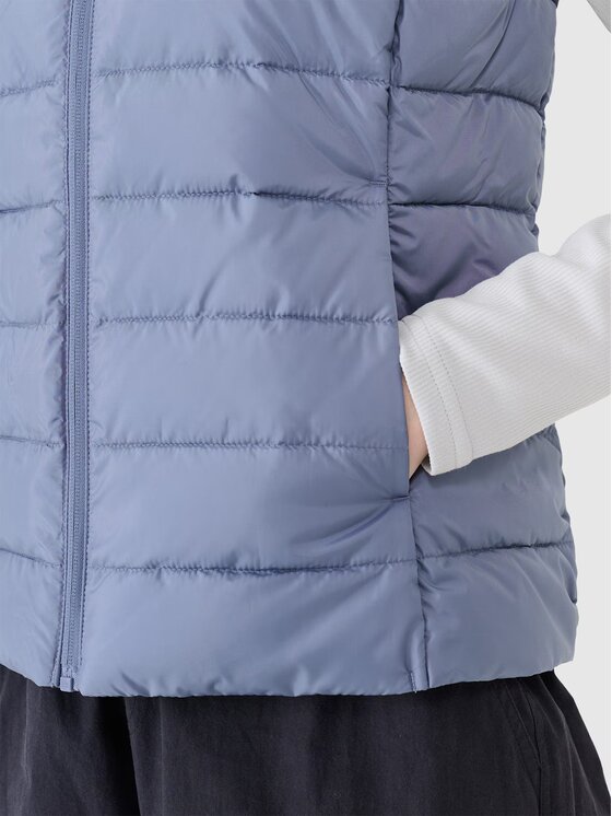 4F 4F Športová vesta 4FWSS25TVJAF284-32S Modrá Slim Fit