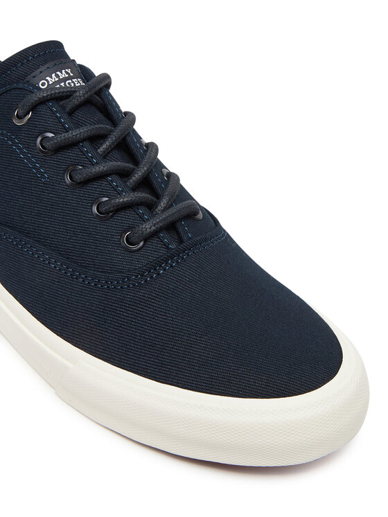 Tommy Hilfiger Tommy Hilfiger Teniszcipő Hi Vulc Low Oxford Twill FM0FM05400 Sötétkék