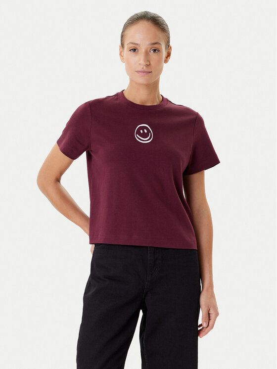 Vero Moda Vero Moda T-Shirt Sara 10311633 Fialová Regular Fit