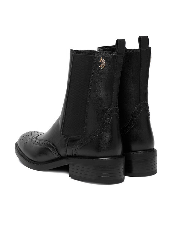 U.S. Polo Assn. U.S. Polo Assn. Kotníková obuv s elastickým prvkem EO-GALLES001W/GL1 Černá