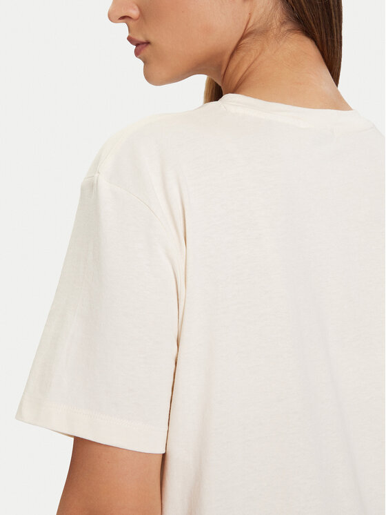 Guess Guess Tricou V5BI09 I3Z14 Écru Relaxed Fit