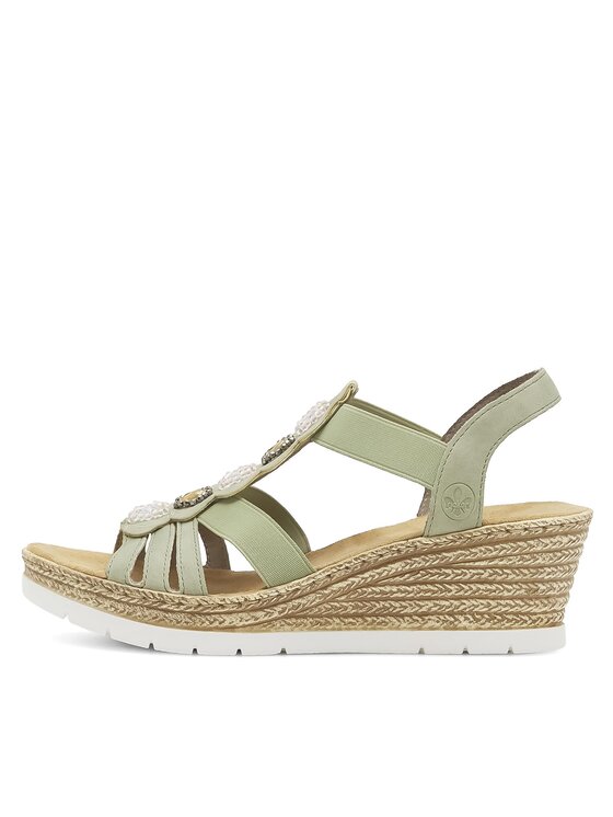 Rieker Rieker Sandalen 619B2-52 Grün