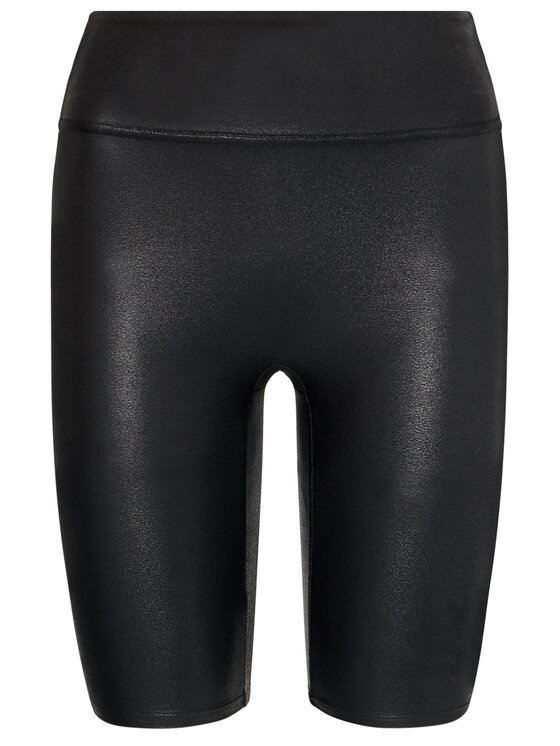 SPANX SPANX Σορτς δερμάτινα Faux Leather Bike 50173R Μαύρο Slim Fit