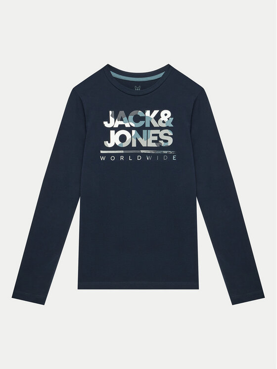 Jack&Jones Junior Bluza Luke 12259498 Mornarsko Modra Standard Fit