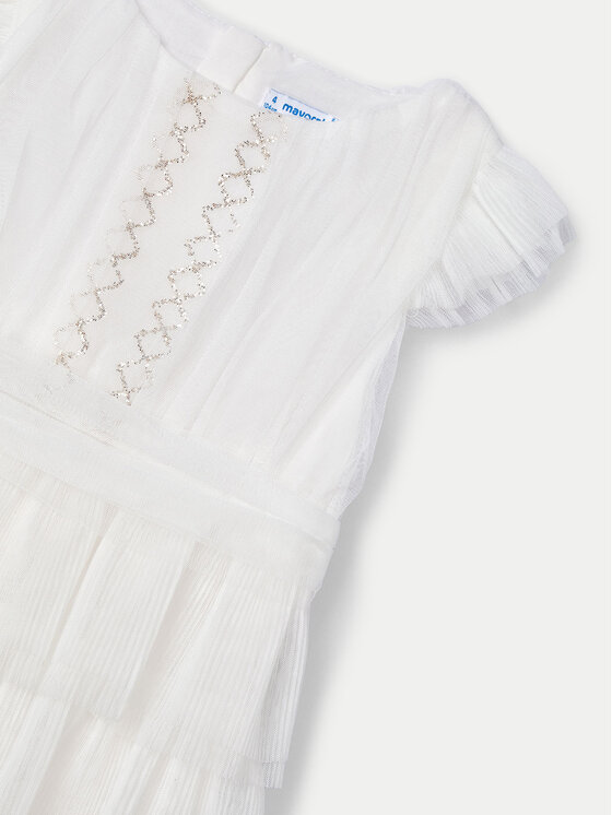 Mayoral Mayoral Rochie elegantă 03912 Écru Regular Fit