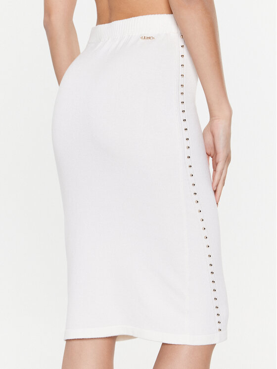 Liu Jo Sport Liu Jo Sport Spódnica midi TA3060 MS49I Beżowy Slim Fit