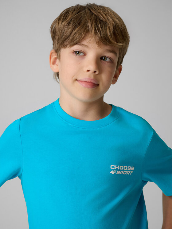 4F 4F T-Shirt STREET SPORT Niebieski Regular Fit