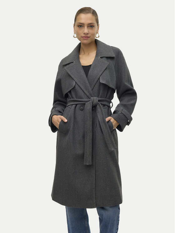 Vero Moda Vero Moda Prehodni plašč Pop Miley 10319995 Siva Regular Fit