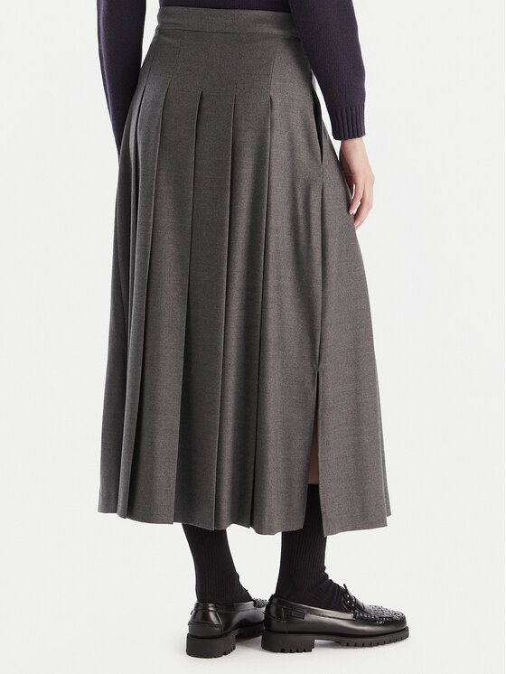 Weekend Max Mara Weekend Max Mara Trapézová sukně Fastoso 2525106062 Šedá Regular Fit