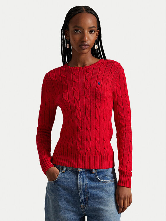 Polo Ralph Lauren Polo Ralph Lauren Pulover 211971869502 Rdeča Slim Fit