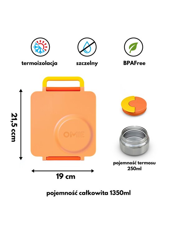 Omie Omie Lunchbox OmieBox Pomarańczowy