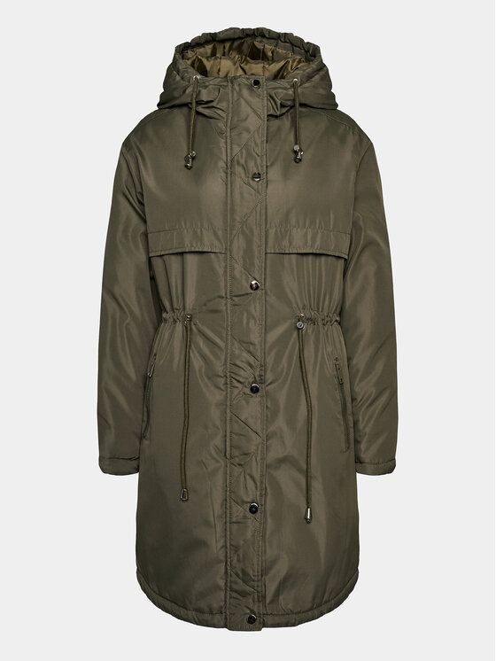 Női Brave Soul Átmeneti kabát, Méret: 12, Khaki, LJK-CAIRO