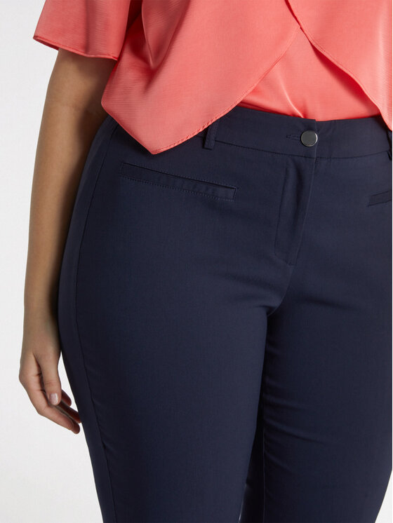 Fiorella Rubino Fiorella Rubino Pantaloni di tessuto P949L102088N034 Blu Slim Fit