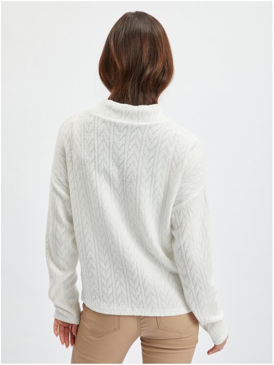 Orsay Orsay Sweter 180203001000__M Biały Regular Fit