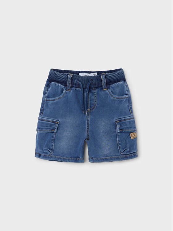 NAME IT NAME IT Jeans kratke hlače Nmmben 13212547 Modra Baggy Fit