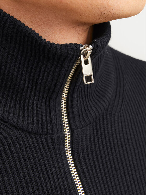 Jack & Jones Jack & Jones Sweter Perfect 12257773 Czarny Regular Fit