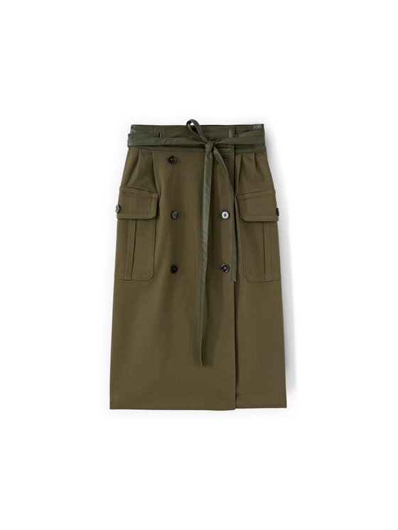 Motivi Motivi Gonna midi 1022Q001188N0Z5 Verde Regular Fit