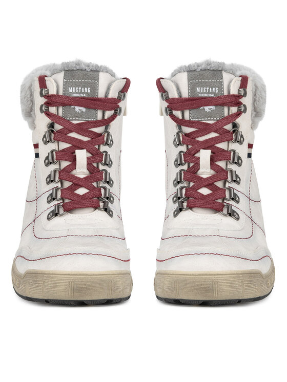 Mustang Mustang Botine 1290-607 Alb