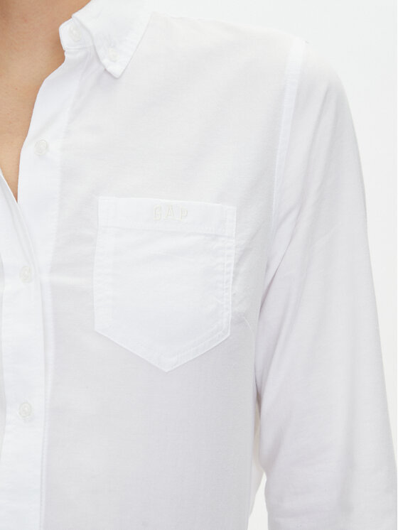 Gap Gap Риза 886912-02 Бял Regular Fit