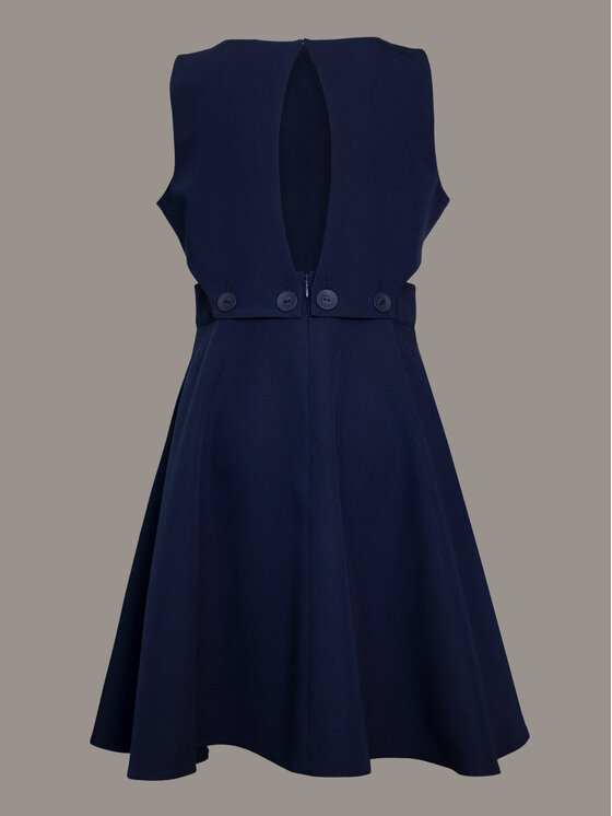 SLY SLY Sukienka 4S-203B Granatowy Comfortable Fit