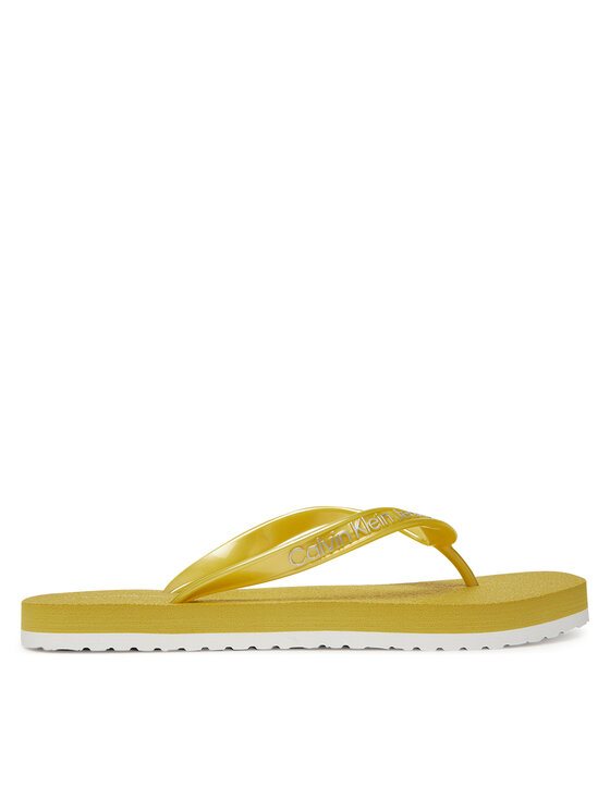 Calvin Klein Jeans Calvin Klein Jeans Japonki Thong+ Tpu Metallic YW0YW01720 Żółty