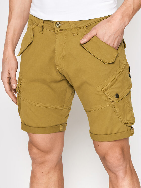Alpha Industries Alpha Industries Szorty materiałowe Combat 116210 Brązowy Regular Fit