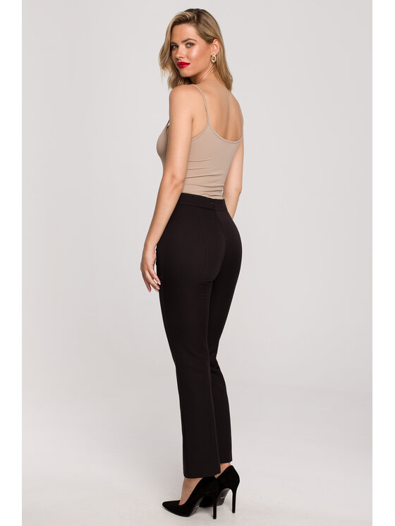 Makover Makover Pantaloni da donna K142 Nero Regular Fit