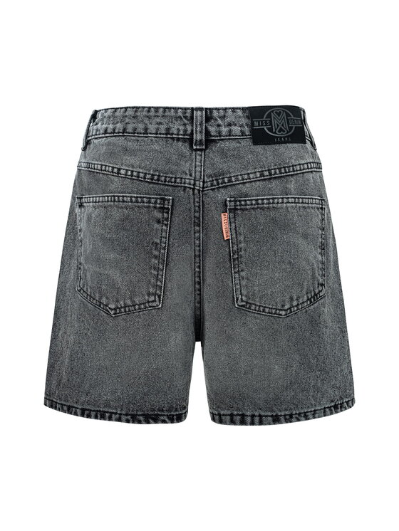 MissDenim MissDenim Szorty jeansowe Baseline Midi Shorts Szary Regular Fit