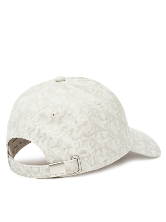 Calvin Klein Calvin Klein Czapka z daszkiem Aop 6 Panel Baseball Cap LV04K5058G Beżowy