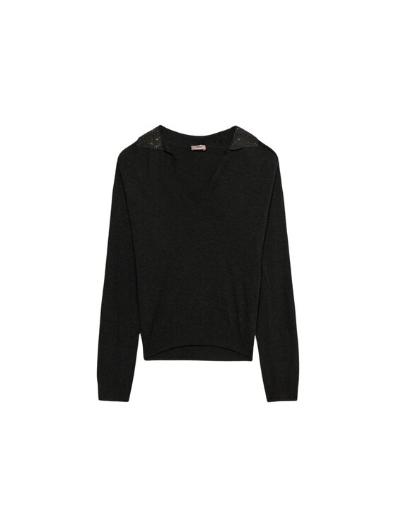 Oltre Oltre Cardigan M291J005025N023 Grigio Slim Fit