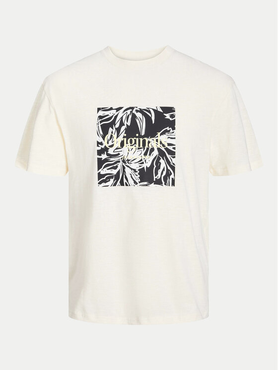 Jack&Jones Jack&Jones T-krekls Lafayette 12250436 Écru Relaxed Fit